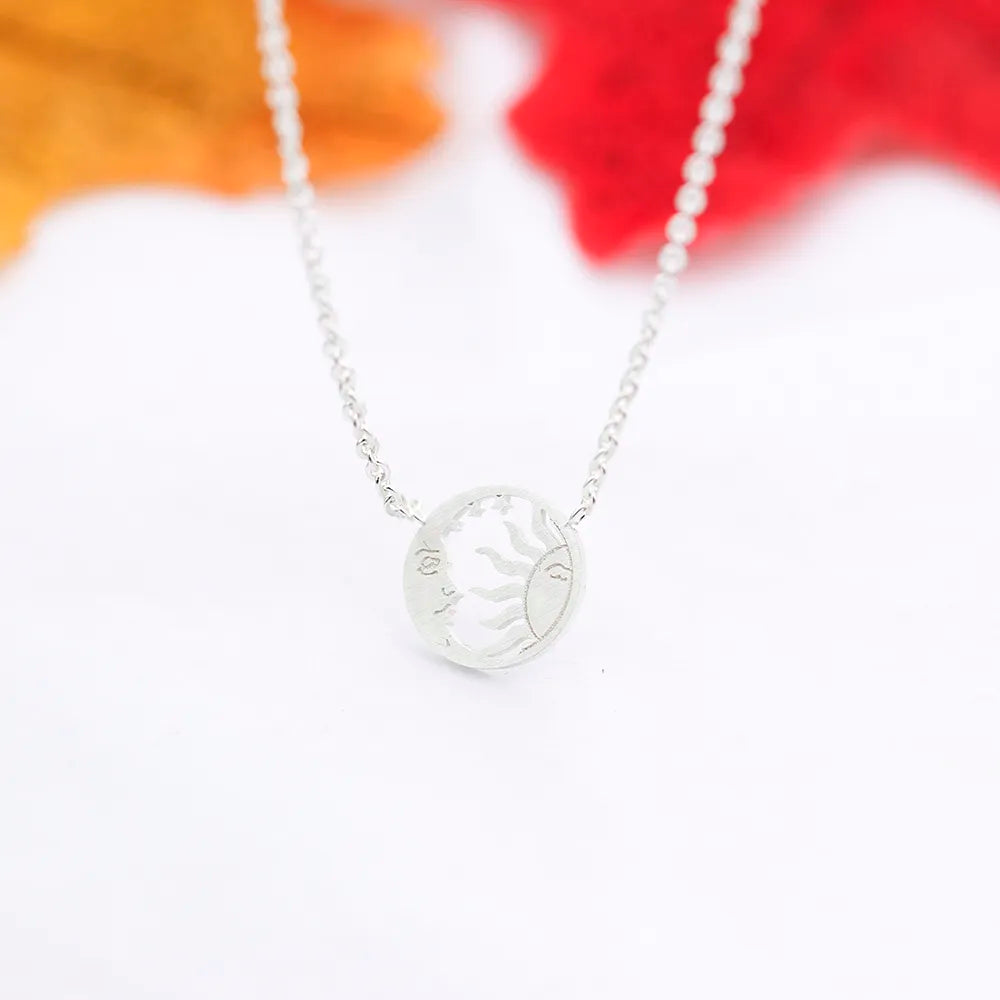 Moon Face Necklace