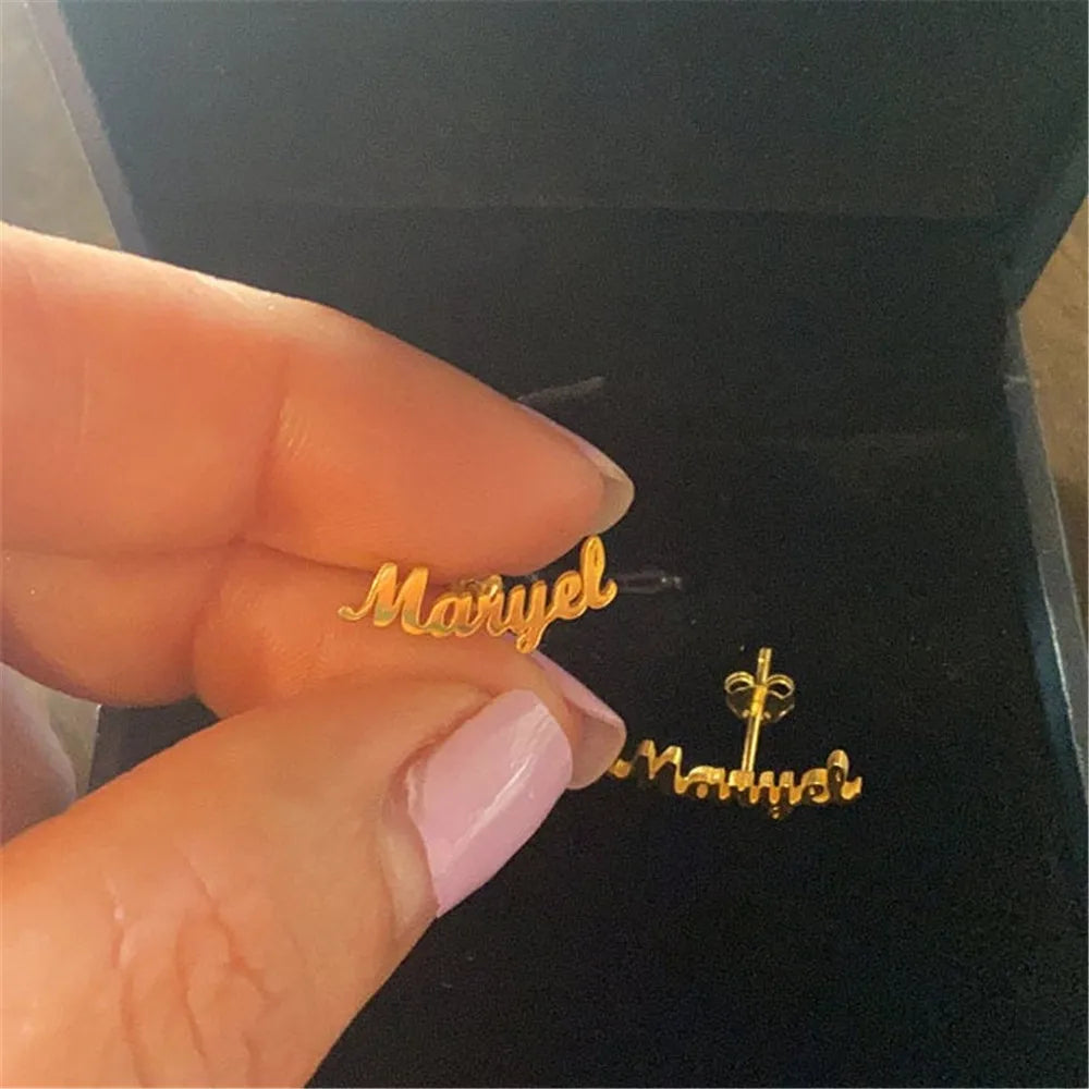 Signature Spark: Custom Name Earrings