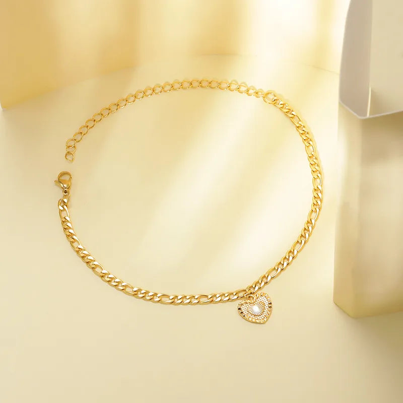 Vintage Heart Anklet