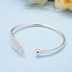 Leaf Silver Plated Bracelet