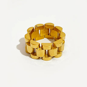 Wide Chunky Link Chain Ring