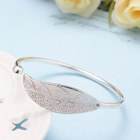 Leaf Silver Plated Bracelet