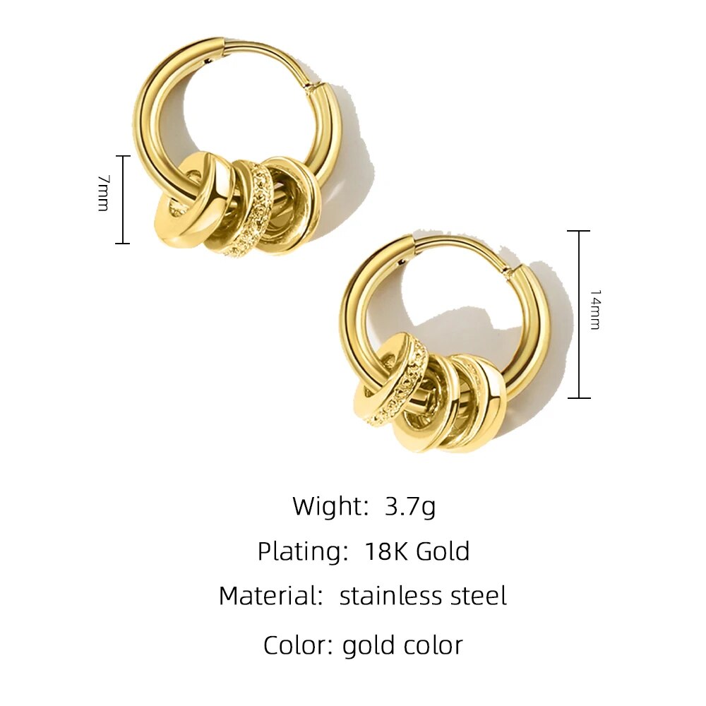 Gold Plated Hoop Earrings