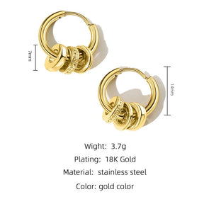 Gold Plated Hoop Earrings