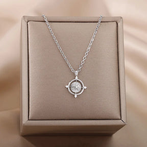 Compass Pendant Necklace