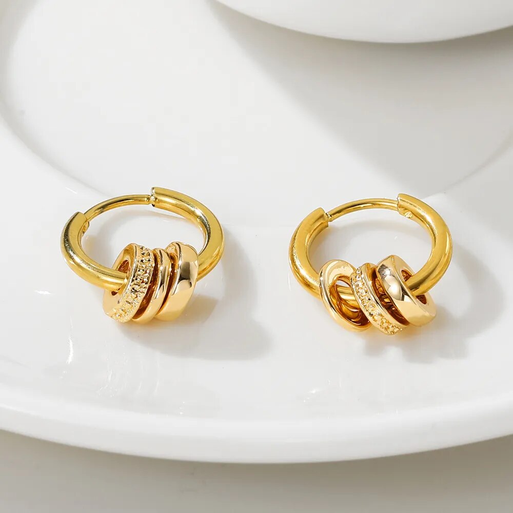 Gold Plated Hoop Earrings